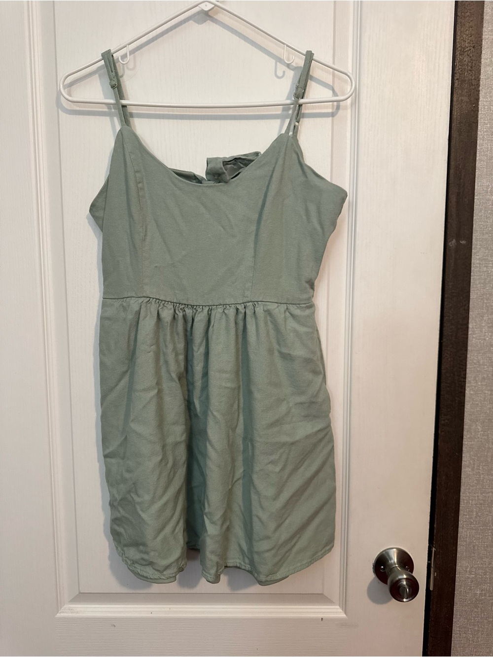 Sage Green Babydoll mini dress